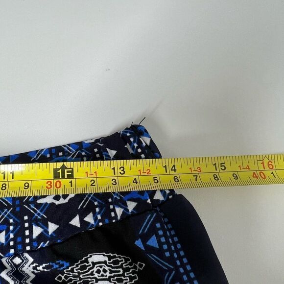 Rozali Fashion Palazzo Pants, Relaxed Style, Elastic Waistband, Rayon Blend Sz S - Picture 9 of 11